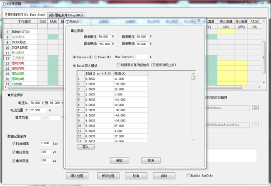 battrry充満のためのRCDS-100V200Aの技術仕様および装置6を排出するため
