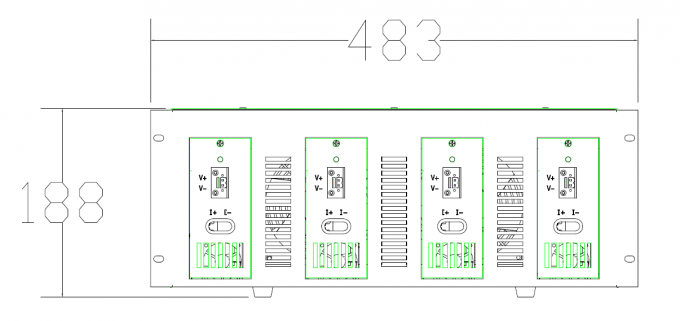 10V20A （4ch）高精度および省エネ（フィードバックのタイプ）電池容量のテスター2