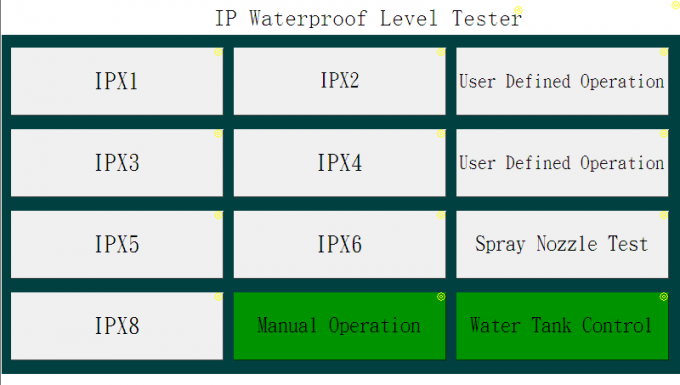 IEC 60529のIPX7液浸の部屋のIPX1へのIPX8 0のためのスマートな給水および制御システム