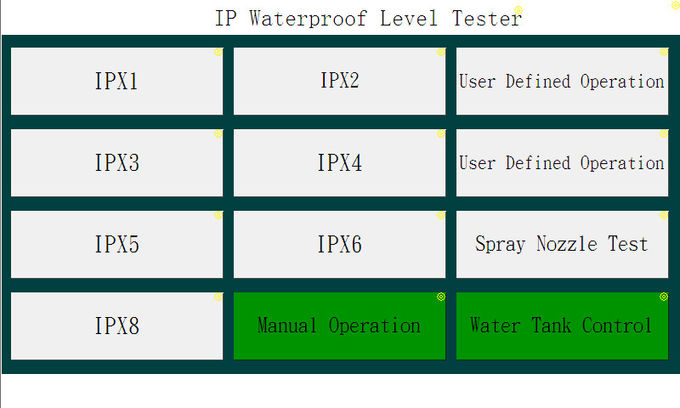 IPX8試験制度0へのIEC60529 IPコード程度の進入保護IPX1