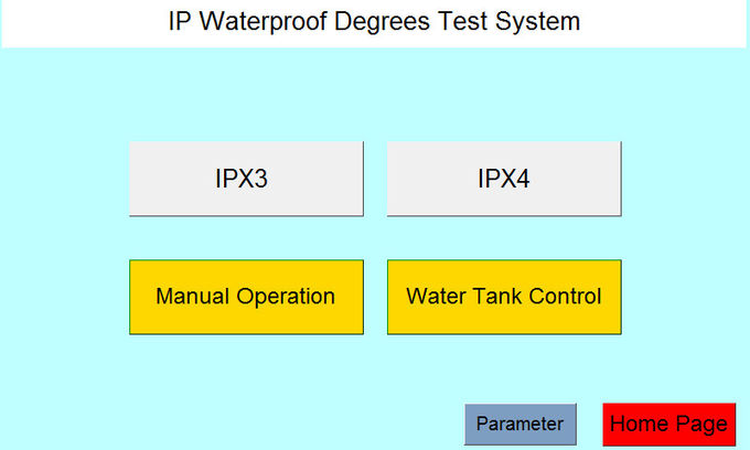 IEC60529 Ipx3およびIpx4調節可能な水流のための振動の管のテスター1